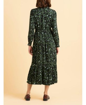 Women's Luna Long Sleeve Button Midi Dress