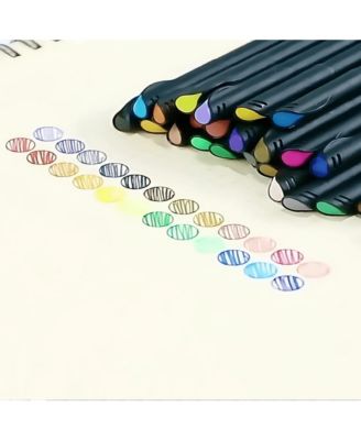 60 Colors Colorful Pens Fine Tip, Fineliners, Fine Point, Journaling Markers for Drawing, Note Taking, No Bleed, Art Projects Supplies