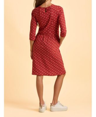 Women's Freya 3/4 Sleeve Embroidered Midi Dress