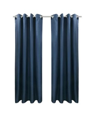 Seascapes Light Filtering Enhance Living Space with Satiny Look Grommet Outdoor Panel Pair Each 50" x 96" Indigo