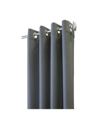 Margaret Light Filtering Window Treatment Grommet Curtain Panel for Bedroom 52" x 95" Charcoal