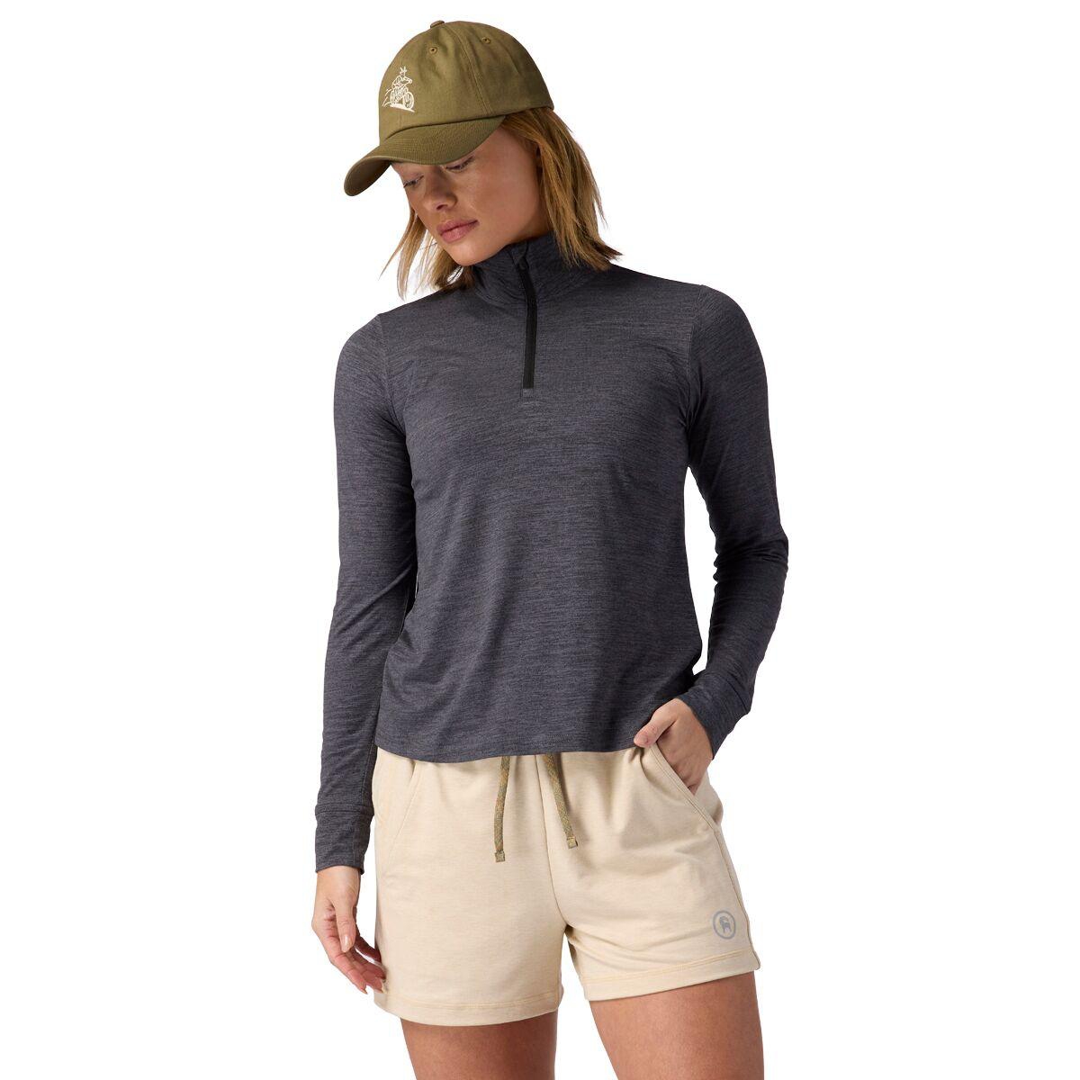 Backcountry Women's Bga Destination 1/4-Zip Pullover Long Sleeve Performance Tops - Turbulence