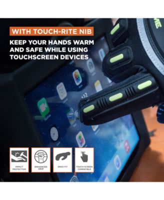 Men's Extreme Freezer Gloves with Touch-Rite Nib - Insulated, Impact Protection, Touchscreen Compatible Work Gloves for -30°F