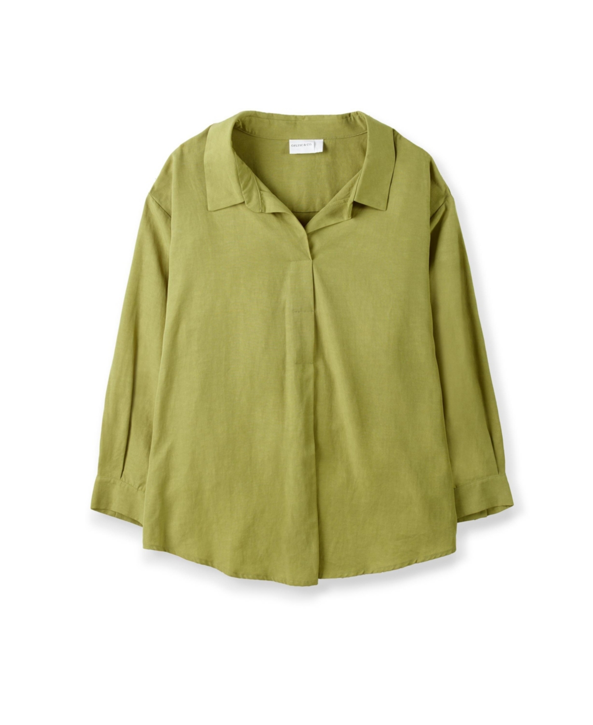 Celtic & Co. Women's Linen Blend Relaxed Blouse