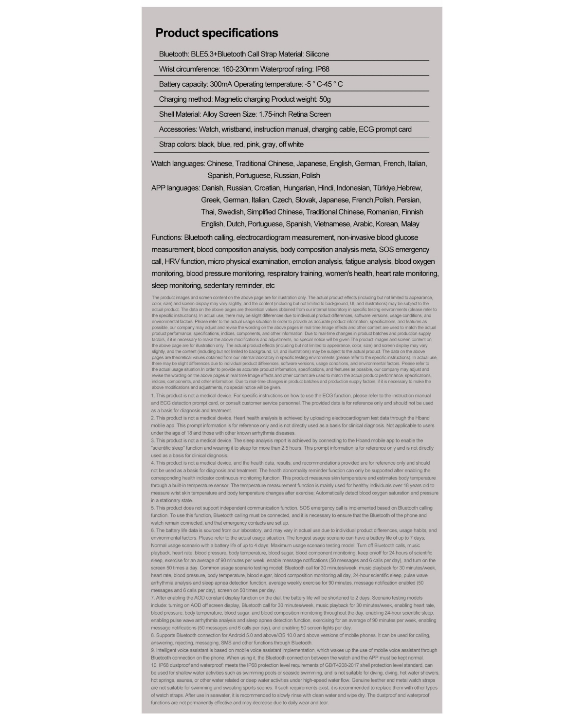 Ruxing Smart Watch for Women Men With Bluetooth Calling, Hrv, Health Monitoring,Sport Modes, Intelligent Reminder IP68 -Pink