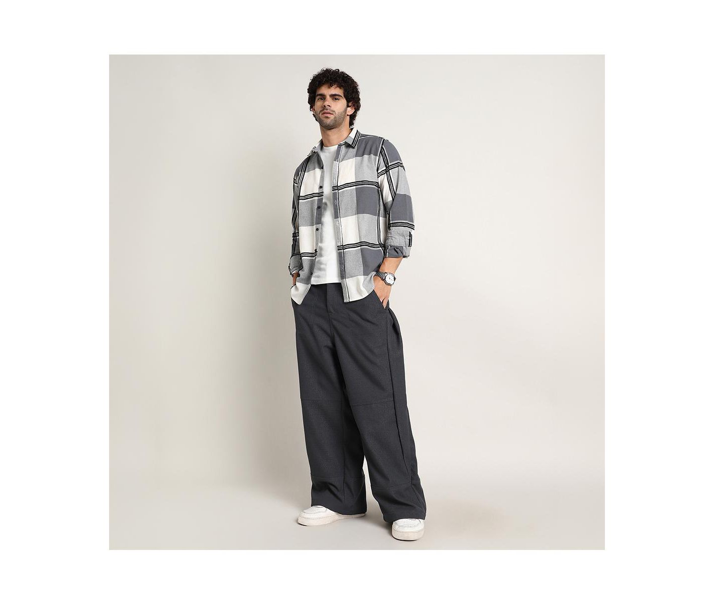 Мужская рубашка Cahoot Campus Sutra Coin Grey Overlap Buffalo, цвет: Серый — фото 5