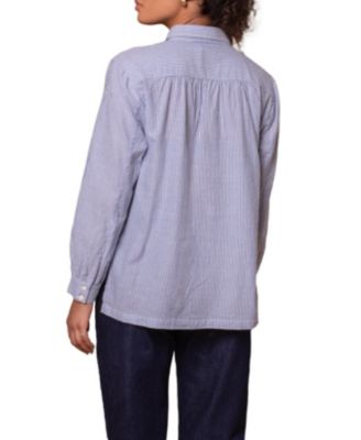 Women's Side Split Striped Shirt