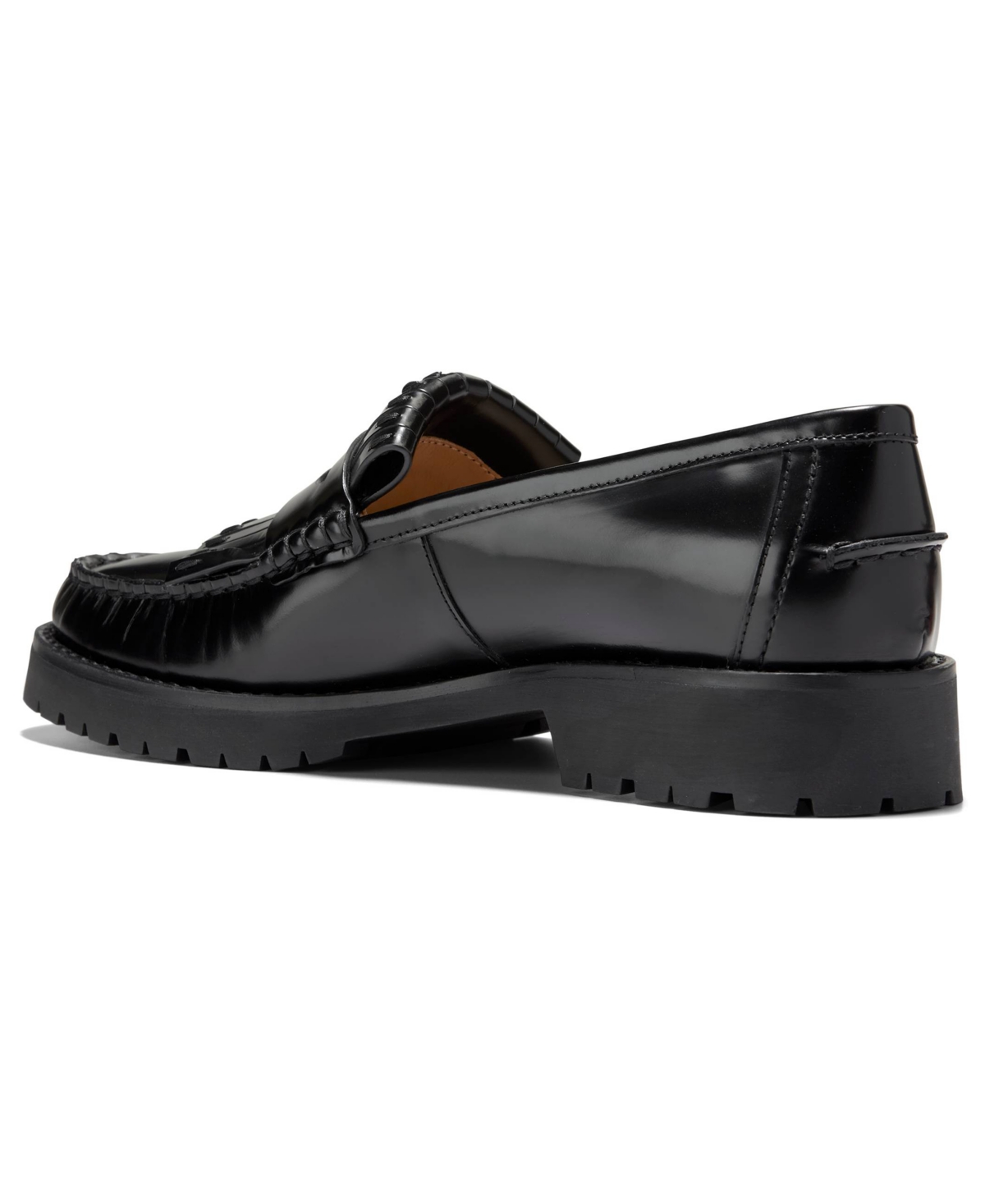 Cole Haan Women's Treena Lug Kiltie Loafers In Black
