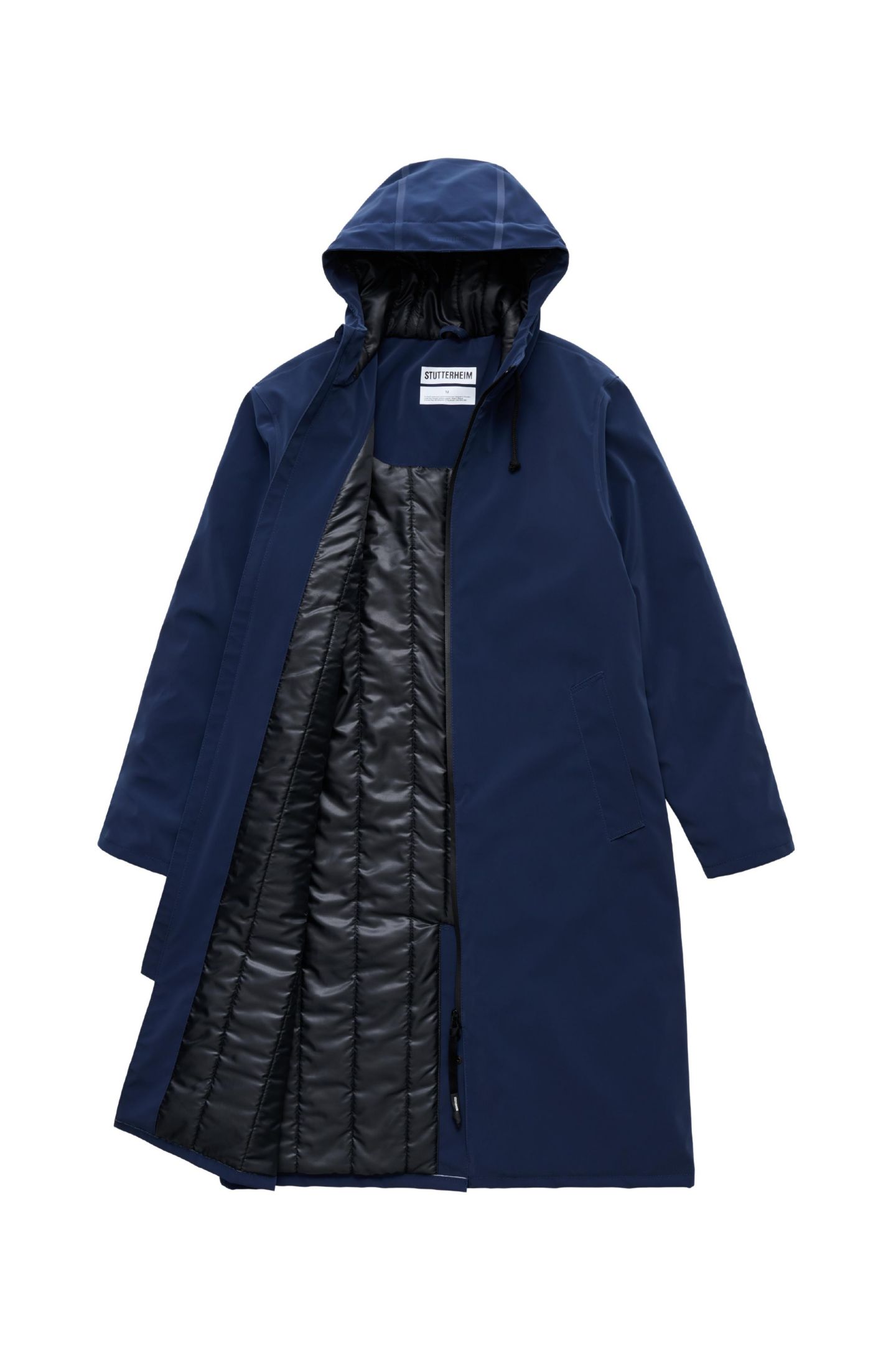 Мужское пальто Stutterheim Men-Stockholm Long Matte Winter, цвет: Тёмно-синий — фото 7