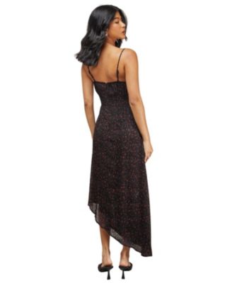 Women's Spot Devore Cowl Neck Maxi Dress.