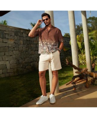 Men's Ash Brown Indie-Ombre Oversized Shirt