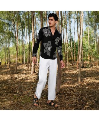 Men's Obsidian Black Maxi-Flora Shirt