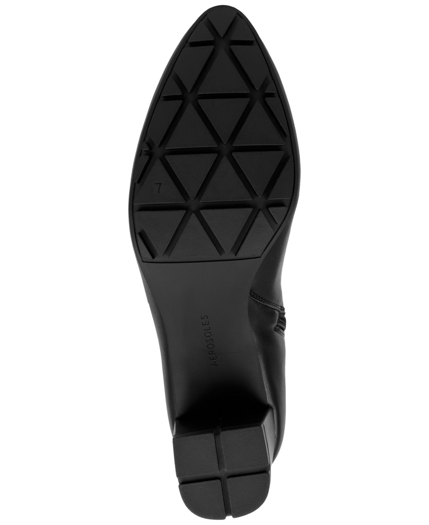 Женские ботинки Aerosoles Brynn Stretch Knee Tall Block Heel, цвет: Чёрная искусственная кожа — фото 5