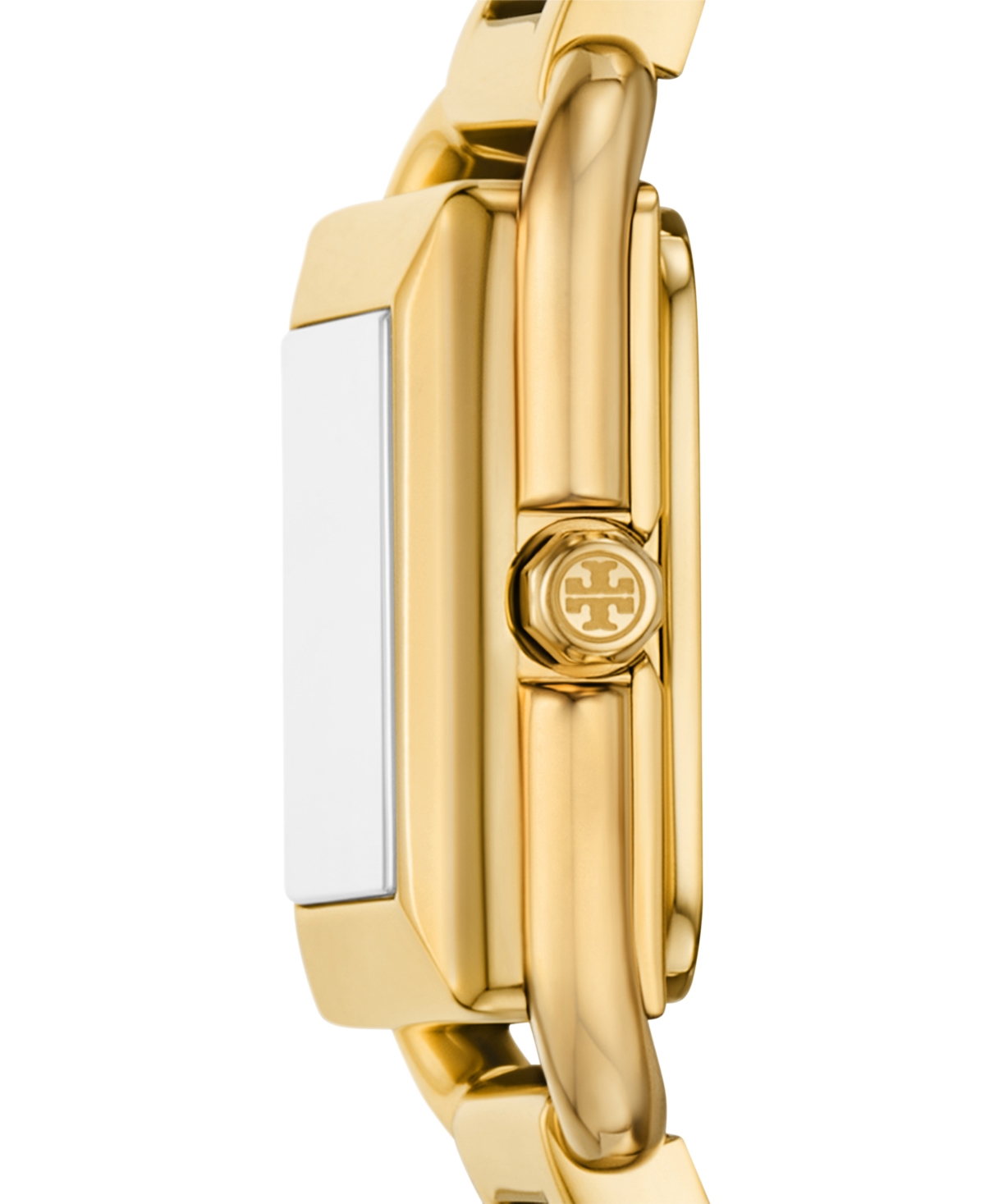 Tory Burch Women's The Kira Square Small Gift Set Quartz Three-hand Gold Stainless Steel, 19mm In Gold