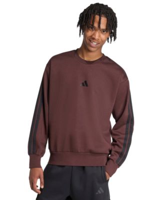 Men's Essentials 3-Stripes Fleece Sweatshirt