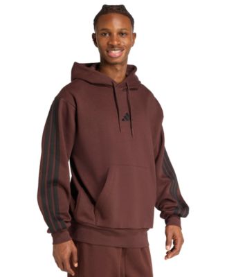 Men's Essential Three Stripes Fleece Hoodie