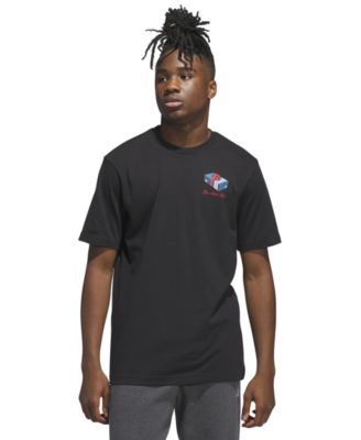 Men's 3-Stripes Lights Giftbox Graphic Short-Sleeve T-Shirt