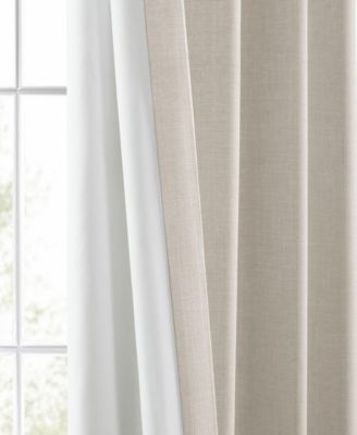 Italian Faux Linen Room Darkening Curtain