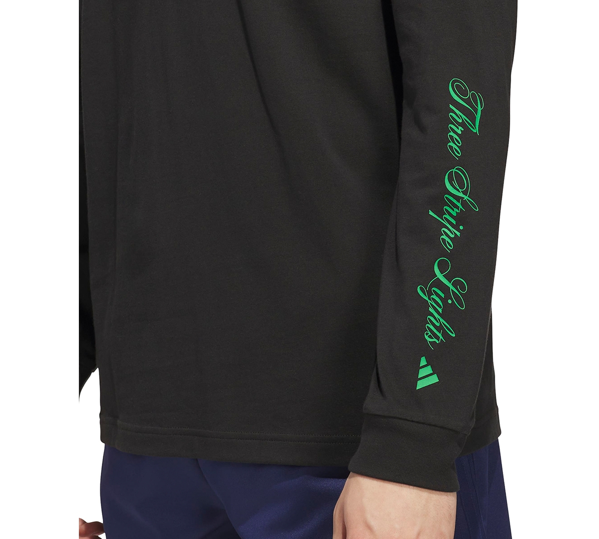 adidas Men's 3-Stripes Lights Graphic Long-Sleeve T-Shirt