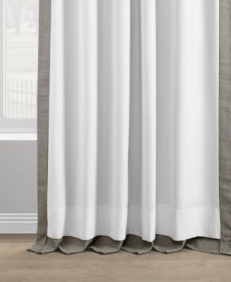 Italian Faux Linen Room Darkening Curtain