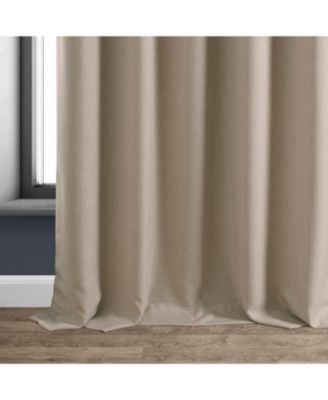 Faux Linen Hotel Blackout Curtain