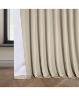 Extra Wide Signature Plush Velvet Hotel Blackout Curtain