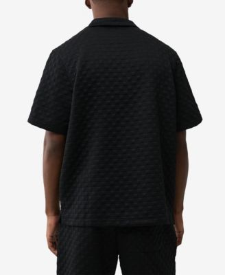 Men's Checkered Camp Collar Shirt