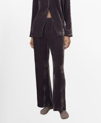 Women's Silk Velvet Pants