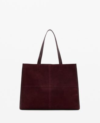 Women's Suede Leather Shopper Bag