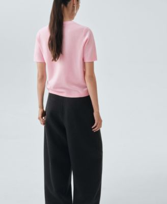 Women's Selection Short-Sleeved Wool Sweater