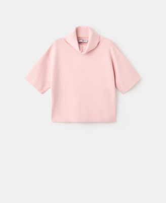 Women's Short-Sleeved Turtleneck Sweater