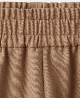 Women's Selection Wool Elastic Waist Pants