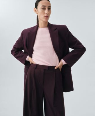 Women's Selection Straight Wool Suit Pants