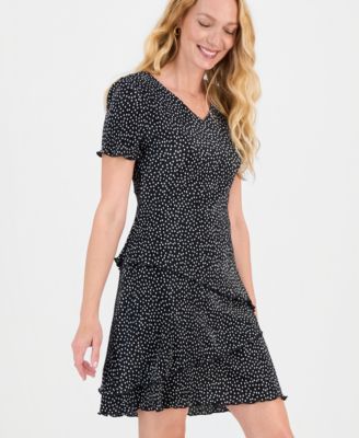 Women's Pliss&eacute; Tiered Dress