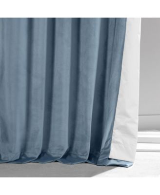 Copenhagen Blue Signature Plush Velvet Hotel Blackout Curtain