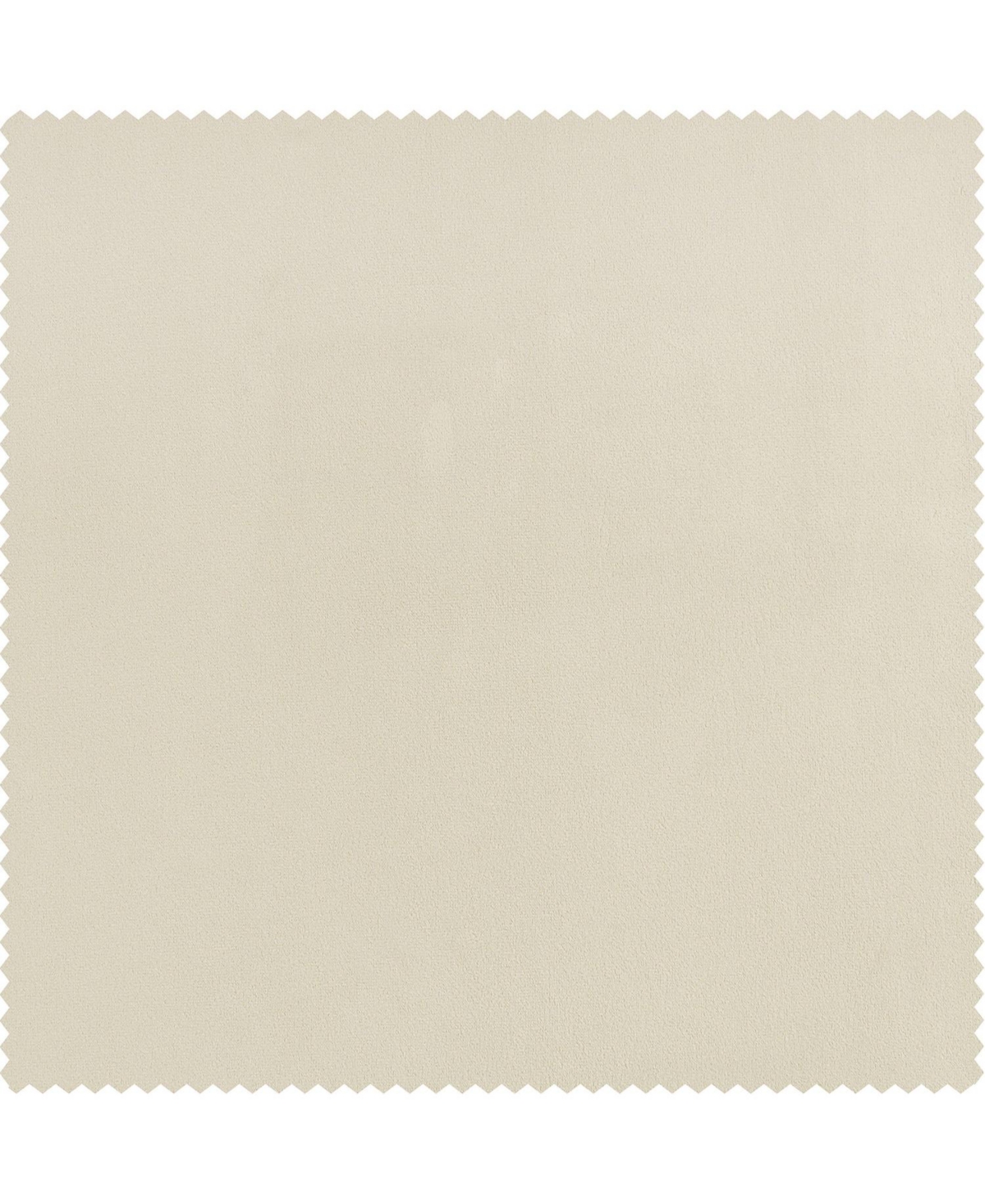 Half Price Drapes Diva Cream Extra Wide Signature Plush Velvet Hotel Blackout Curtain