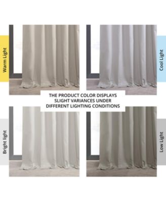 Hazelwood Beige Solid Cotton Hotel Blackout Curtain