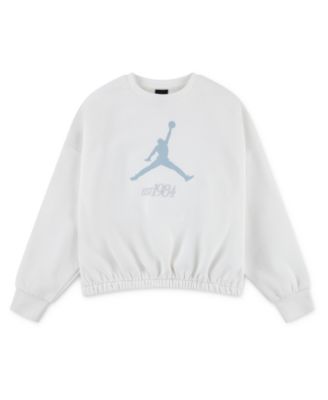 Jordan - Girls 7-16 Jumpman Club Crewneck Pleated Top