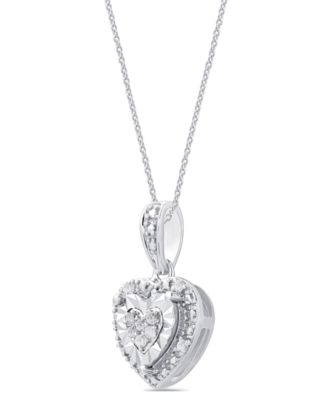 2-Piece Diamond Earring and Pendant Necklace Set (1/4 ct. t.w.) in Sterling Silver