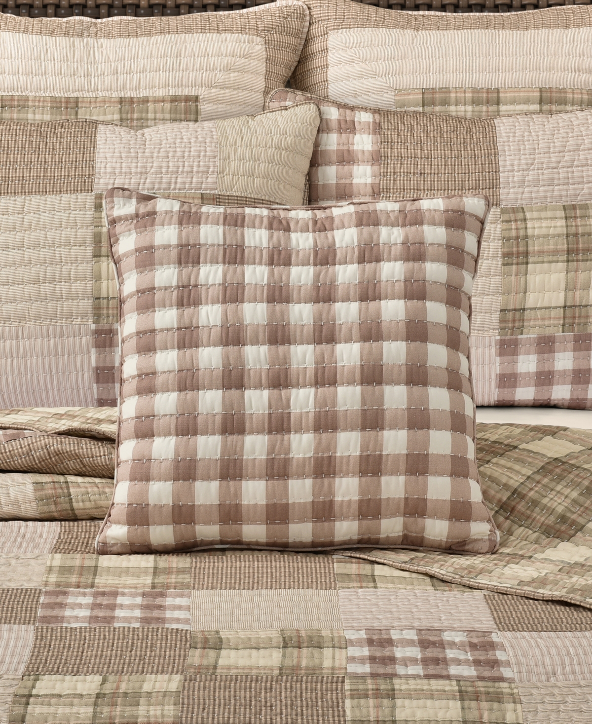 Piper & Wright Mayfair Quilted Decorative Pillow, 18" x 18"