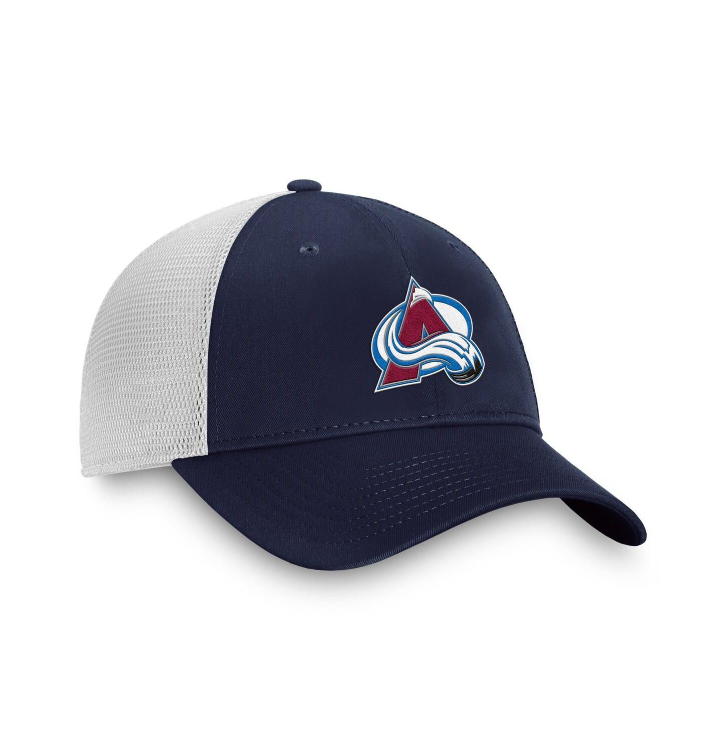 Мужская кепка Fanatics Navy/White Colorado Avalanche Core Primary Logo Trucker Adjustable Hat — фото 3