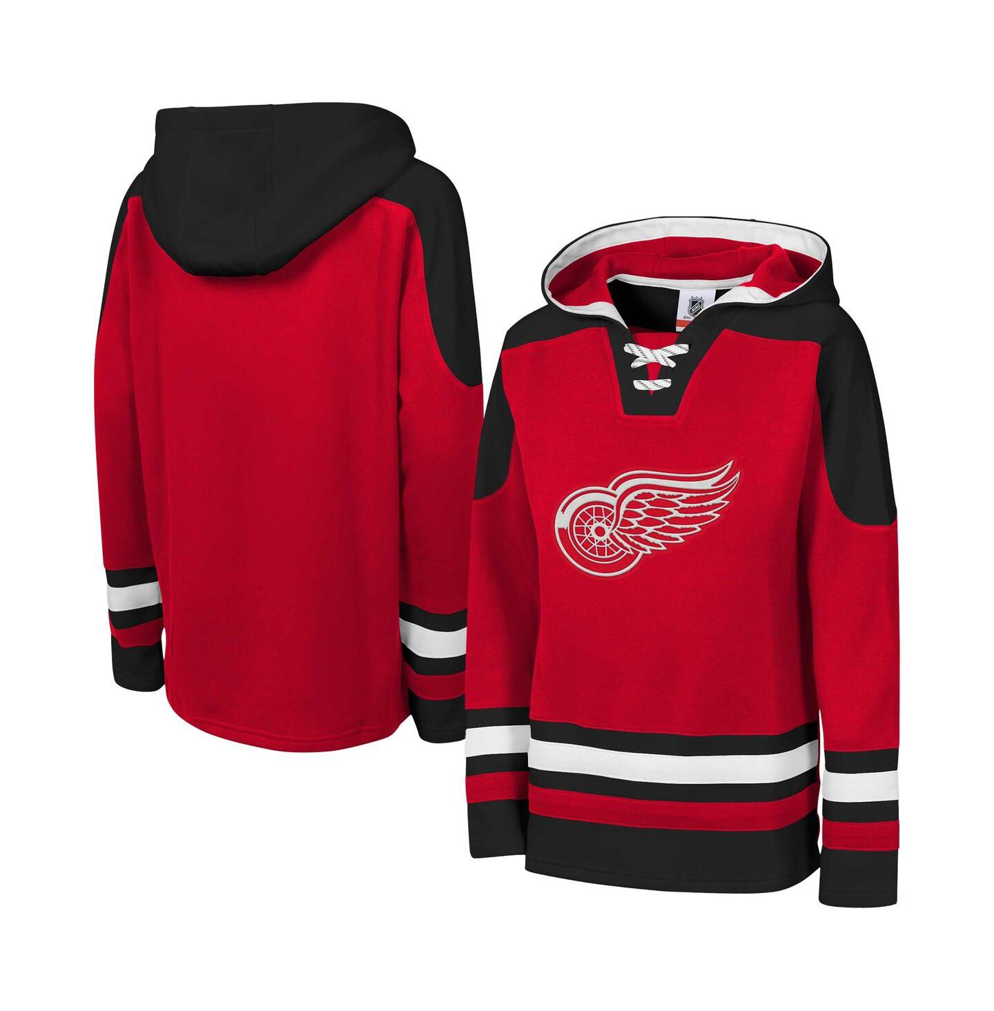 Детское худи Outerstuff Red Detroit Red Wings Must Have Home V-Neck Pullover — фото 1