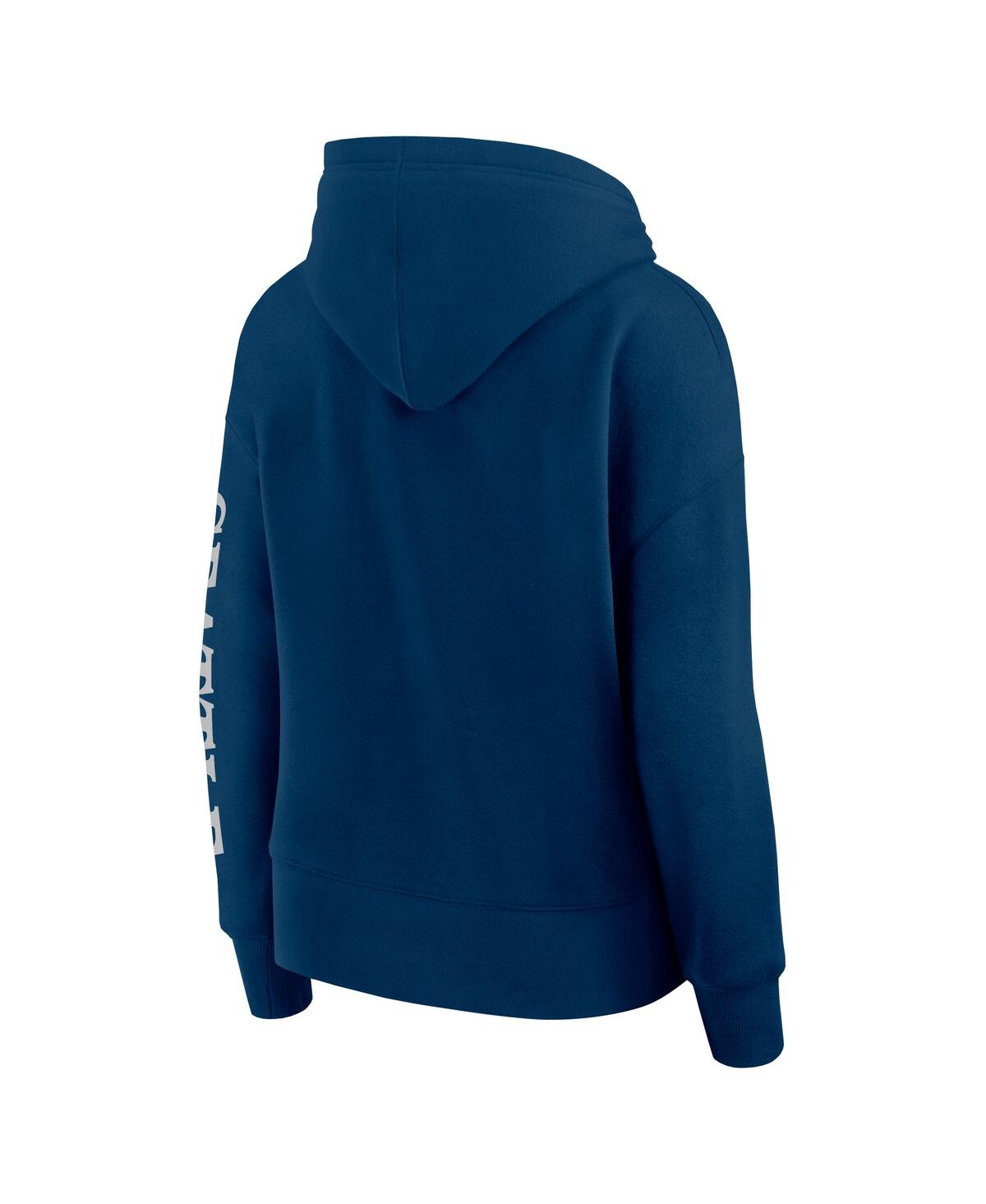 Fanatics Women's Navy/Gray Seattle Kraken Elements Next Pullover Hoodie