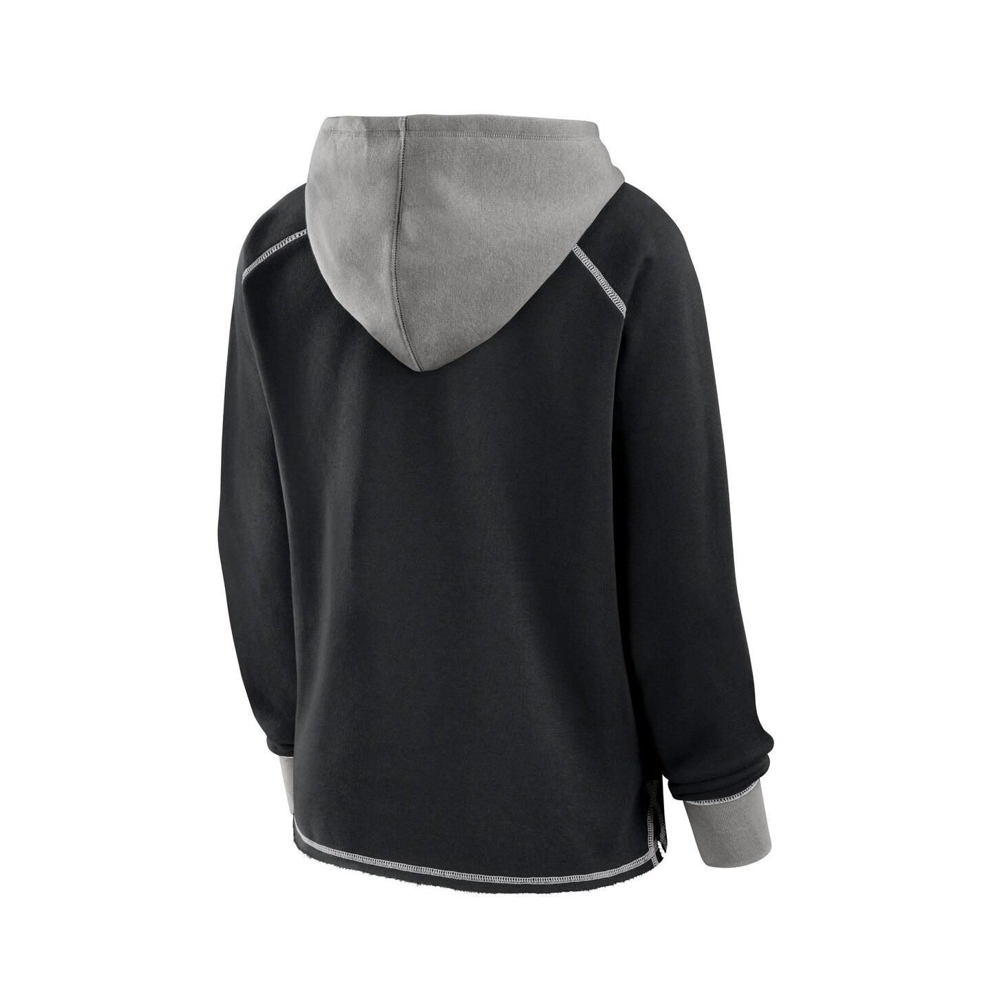 Женское худи Logo Athletic Black Los Angeles Kings Hit It French Terry Full-Zip — фото 3