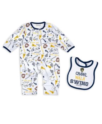 Baby Boys and Girls 2-Piece Milwaukee Brewers Sleep and Play Set
