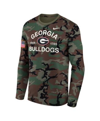 Men's Camo Georgia Bulldogs 2025 Military Appreciation Legend Dri-FIT Long Sleeve T-Shirt