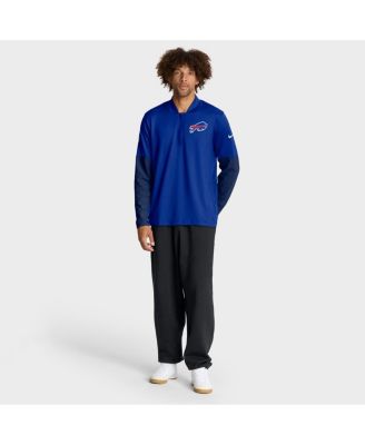 Men's Royal Buffalo Bills Sideline Dri-FIT Half-Zip Pullover Hoodie