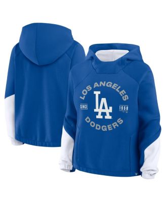 Fanatics - Women's Royal Los Angeles Dodgers Oversized Time to Win Pullover Hoodie