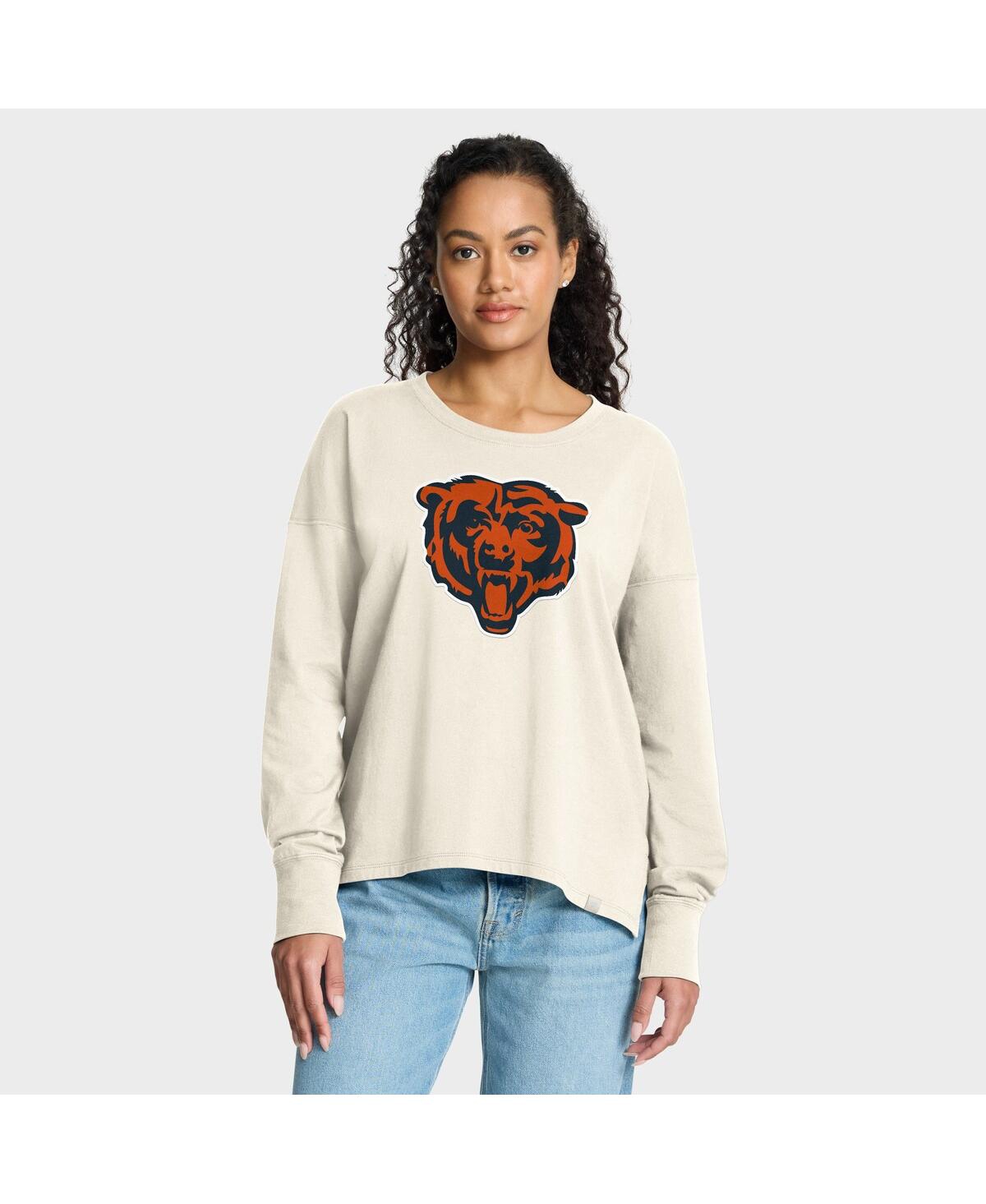 Fanatics Women's Cream Chicago Bears Dove Legacy Long Sleeve T-Shirt