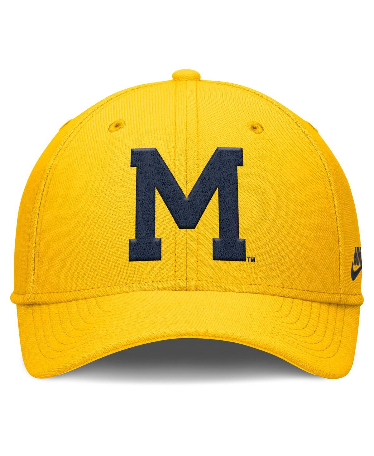 Nike Men's Maize Michigan Wolverines Rise Academic Dri-fit Flex Hat